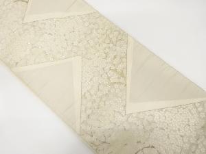 アンティーク　枝梅模様織り出し袋帯（材料）